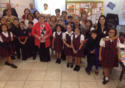 COURTESY PHOTO|

Students from St. Brendan and their grandparents take a group photo.