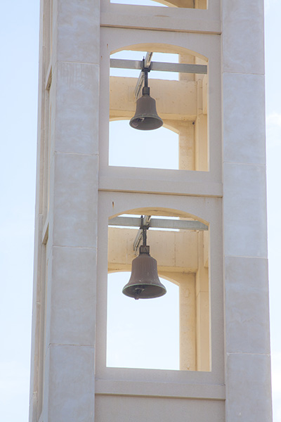 The newly repaired bells at St. Mark Catholic Church in    Southwest Ranches.