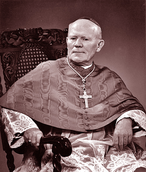 Archbishop Joseph P. Hurley in his formal portrait. He was a Vatican diplomat and bishop of St. Augustine, which until 1958 then encompassed the whole state of Florida, from 1940 to 1967.