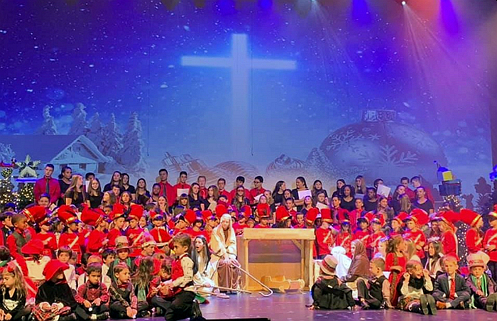 Students with Mary Help of Christians School sang Dec. 6 at the Coral Springs Center for the Arts.