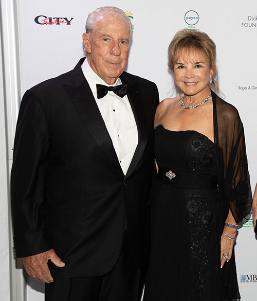 Paul DiMare and his wife, Swanee, pose at the Archdiocese of Miami's 60th anniversary gala, held Oct. 20, 2018 at Marlins Park.