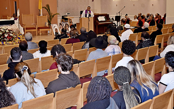 About 150 people attended a Feb. 9, 2023 revival by the archdiocesan Office of Black Catholics, held at the St. Anthony Chapel of St. Thomas University.