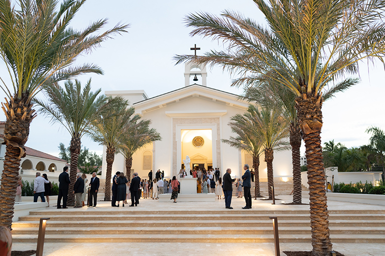 Members of the community were on hand at St. Agnes Parish in Key Biscayne for an evening Mass Sept. 15, 2023, during which Archbishop Thomas Wenski dedicated and consecrated the parish's new church.