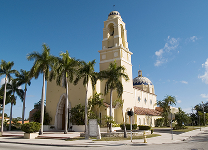 Exterior view of St. Mary Cathedral in Miami.