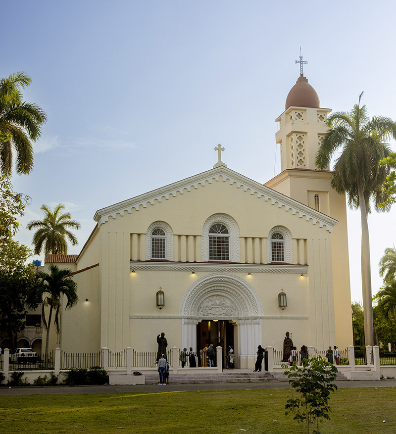 The old Santo Tomás de Villanueva chapel in Havana pictured April 24, 2024, has been fully restored and reconsecrated as Santo Tomás de Villanueva and San Charbel Parish. (OSV News photo/courtesy Catholic Extension Society)