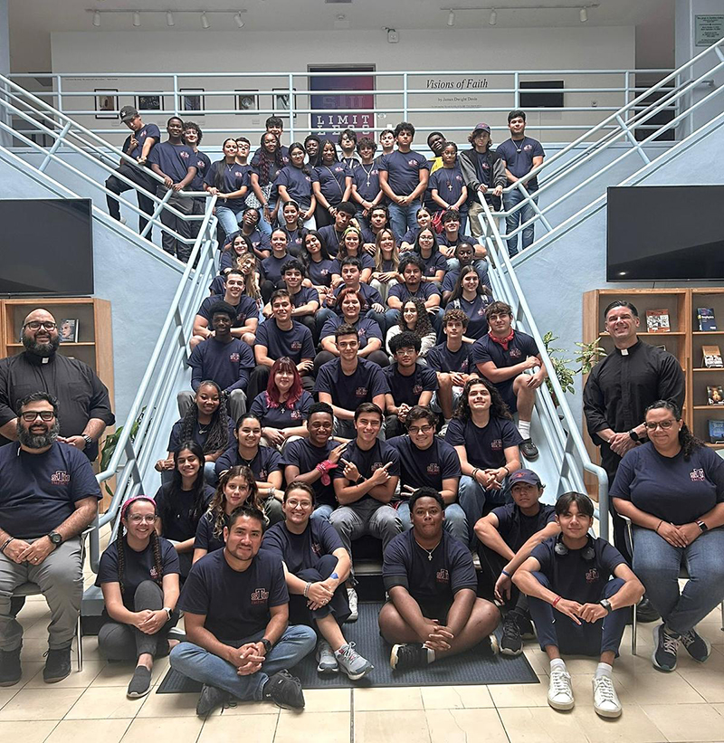 The STU Impact summer camp hosted 54 students from Catholic and public high schools from June 10-13, 2024, for fellowship and faith formation. The camp is held annually at St. Thomas University and is organized by the school's Office of Mission and Ministry.