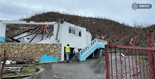 Images of properties and churches in the Diocese of St. George's in Grenada, destroyed by Hurricane Beryl after it passed through the islands on July 1, 2024, as a category 4.