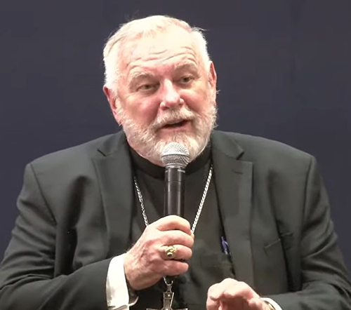 “It would make Florida a harsher place,” Archbishop Thomas Wenski warns of the proposed Florida Amendment 4, during a panel discussion Sept. 26, 2024, at St. Thomas University in Miami Gardens.