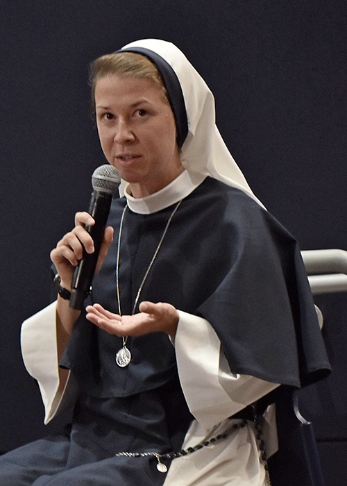 “We want every woman to know, ‘God chose you for this baby,' " Sister Ann Immaculee says during a panel discussion on the proposed Florida Amendment 4, held Sept. 26, 2024 at St. Thomas University.