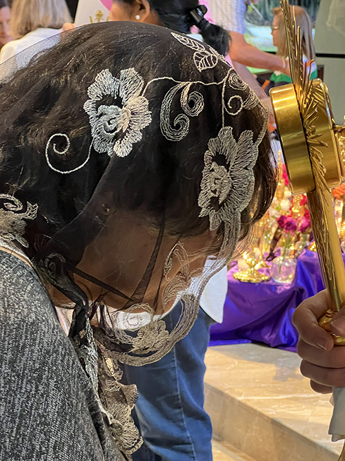 “I’ve been coming to venerate the saint’s relics for many years," said pro-life activist Madelyn Ocasio, who attended the Sacred Relics Exposition and Veneration at St. Hugh Parish Nov. 3, 2024.