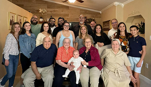 At a family reunion, Sister Olga Gomez sat in for a generational family photo. Sister Olga, a Cuban-born Daughter of Charity of St. Vincent de Paul who served in Cuba, Puerto Rico, and Miami, died Nov. 8, 2024. She was 77.