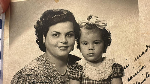 Olga Gomez is photographed as a child with her mother, Olga Jañez, in Cuba. Gomez grew up and joined the Daughters of Charity of St. Vincent de Paul. She served in Cuba, Puerto Rico and Miami. She died Nov. 8, 2024 at the age of 77.