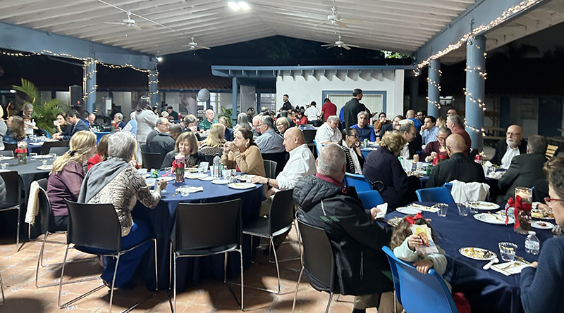 Following a Mass celebrated by Archbishop Thomas Wenski in honor of Father Mario Vizcaino, founder of the Southeast Pastoral Institute for Hispanic Ministry, SEPI, participants enjoyed a dinner Dec.4 at SEPI.