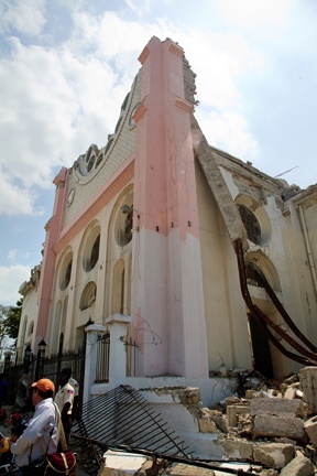 The ruins of the National Cathedral in Port-au-Prince, Haiti