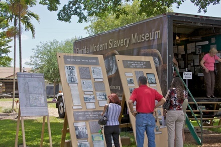 The exhibits of the Florida Modern Slavery Museum highlight the history of the evolution of slavery in the state of Florida.