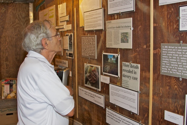 Frank Sirico, a parishioner at St. Maurice since the founding of the parish, said he was disturbed at the fact that the injustice of slavery still happens today.