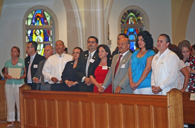 School of Ministry graduates prepare to receive their certificates.