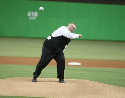 ADOM :: Archbishop throws out first pitch at Marlins game