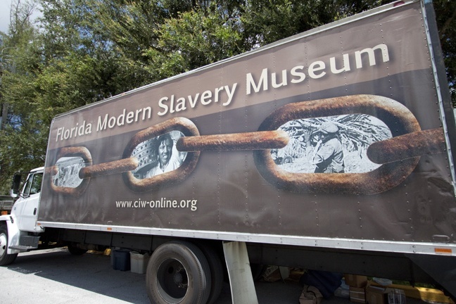 The only Mobile Slavery Museum in the U.S., operated by the Coalition of Immokalee Workers, depicts real-life human trafficking and slave labor cases in Florida.