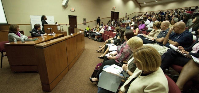 St. Thomas University's Human Trafficking Academy held a July 20 seminar for the public as part of two weeks of training, July 16-20 and July 23-27, for first responders, legal professionals and representatives of religious and social service agencies.