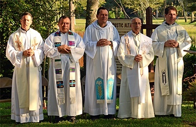 Priests from Florida and the southeastern U.S. take part in the Mass that opened the 17th regional encuentro for Hispanic ministry in St. Augustine, Fla.