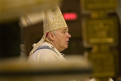 Archbishop Thomas Wenski preaches the homily at the ordination Mass.