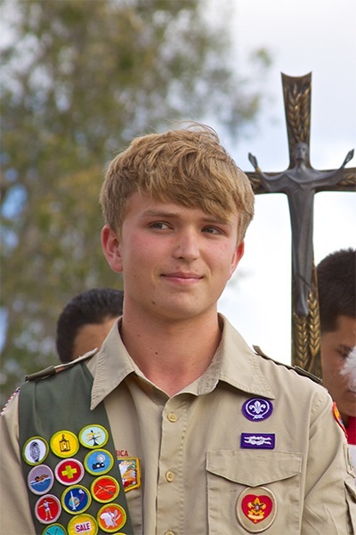 ADOM Boy Scout builds a place to pray