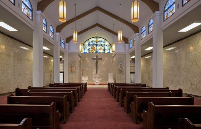 The chapel at Our Lady Queen of Heaven Cemetery in North Lauderdale was dedicated this September.