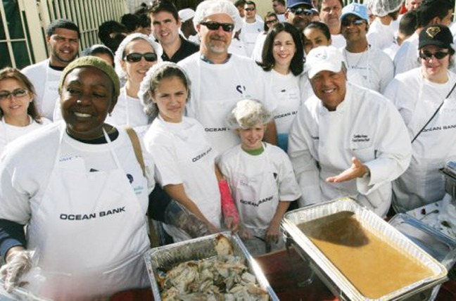 Camillus House volunteers during last years Thanksgiving Day dinner.